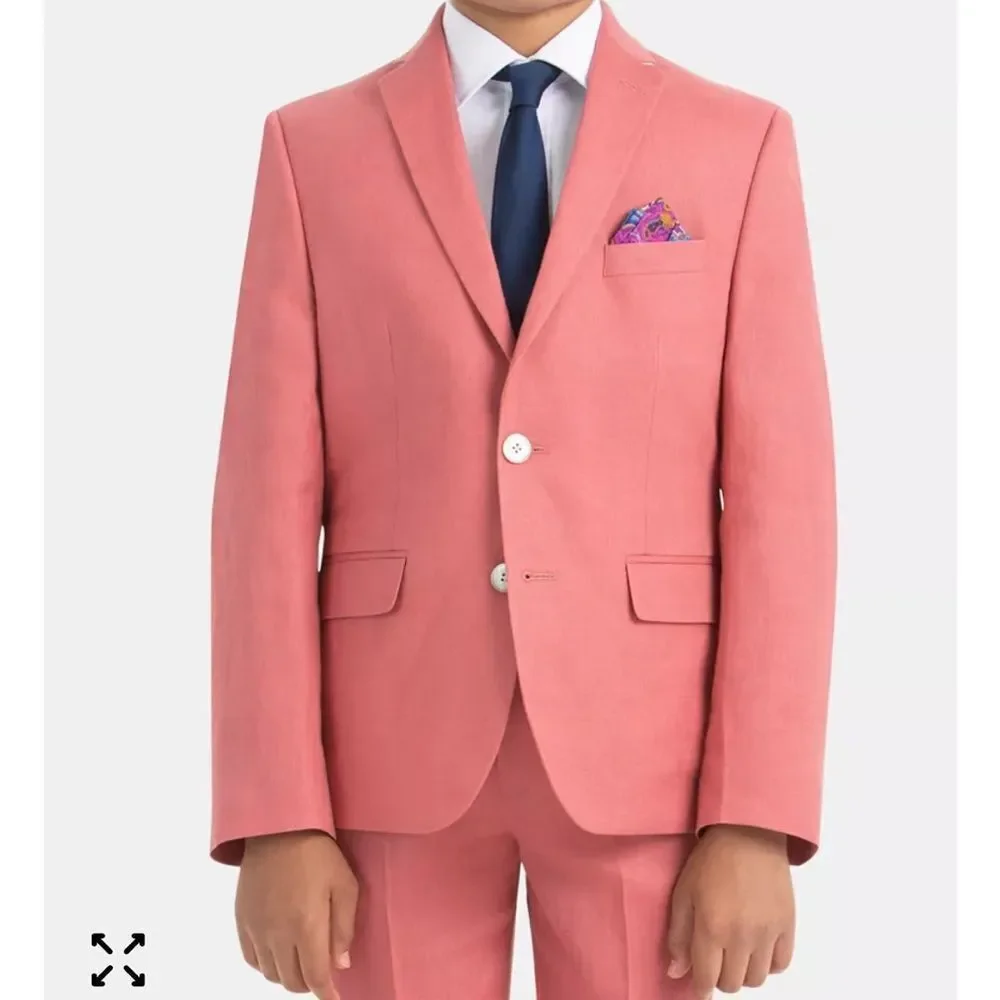 Lauren Ralph Lauren Little & Big Boys Classic Fit Linen Sport Coat - Red Size 6